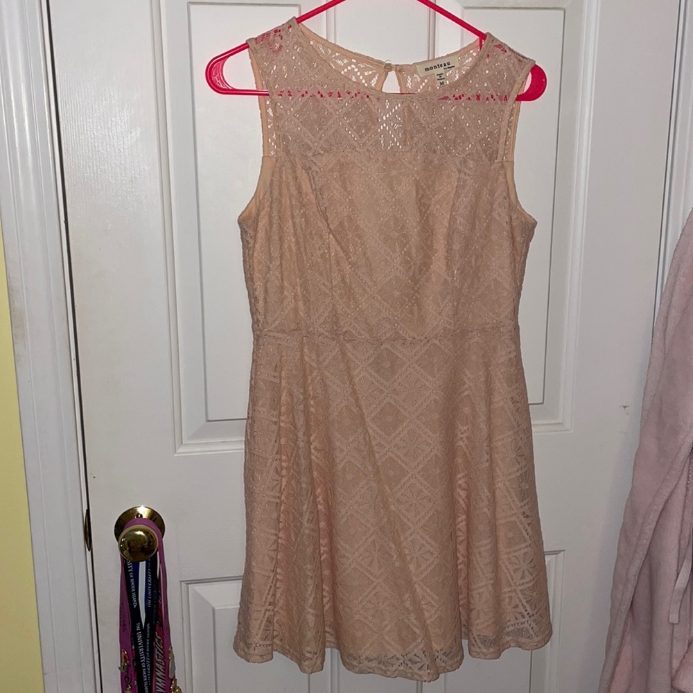Peach Lace Dress